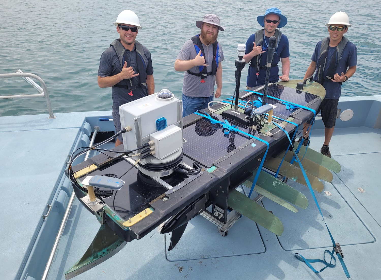 Novel Ionosphere Images collected from the Wave Glider in the Pacific
