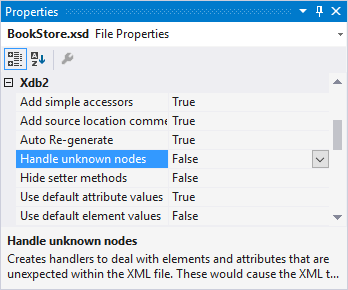 Generating an XML Data Model from an XSD in Visual Studio