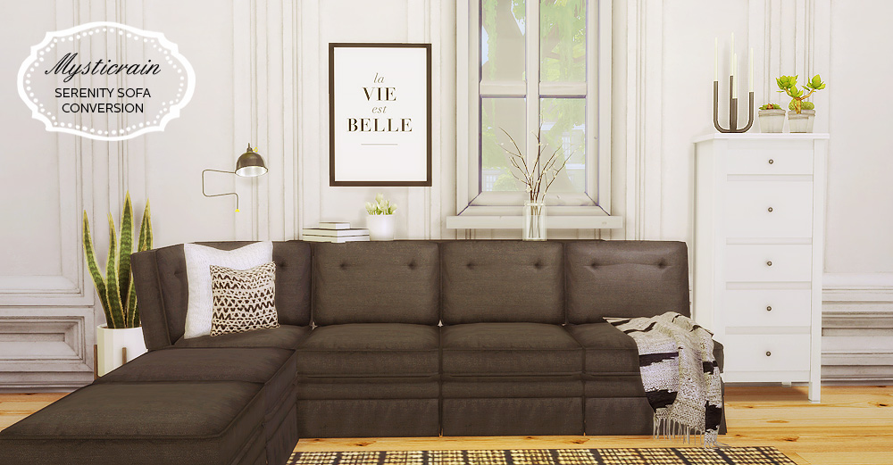 Mysticrain Serenity Sofa Conversion by MioSims Liquid Sims