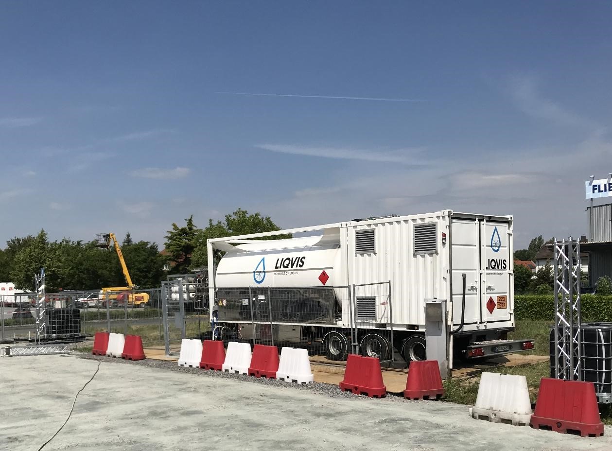 Mobile LNG Tankstelle in Hamm Liqvis GmbH