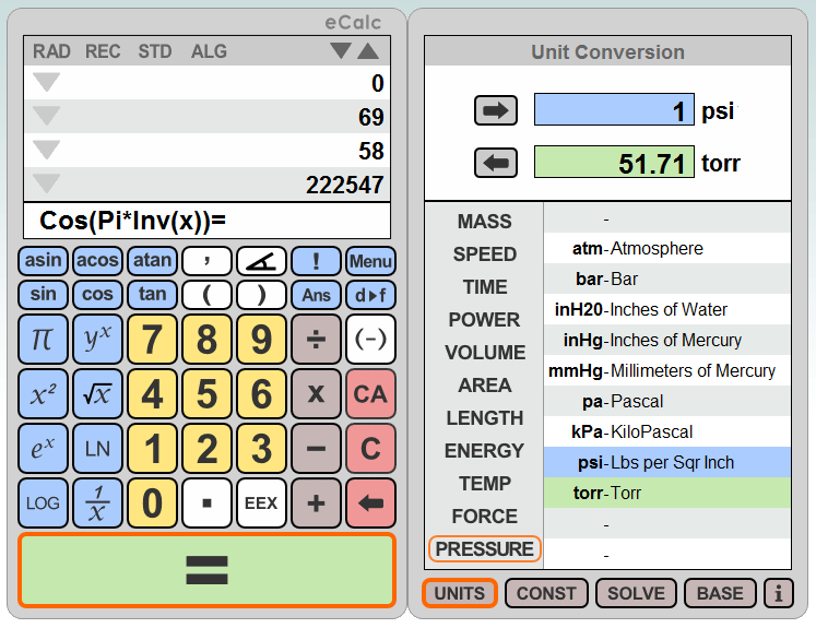 Scientific Calculator and Unit Conversion