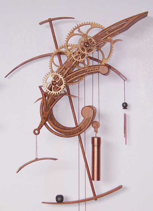 Wooden Gear Clock Plans from Hawaii by Clayton Boyer