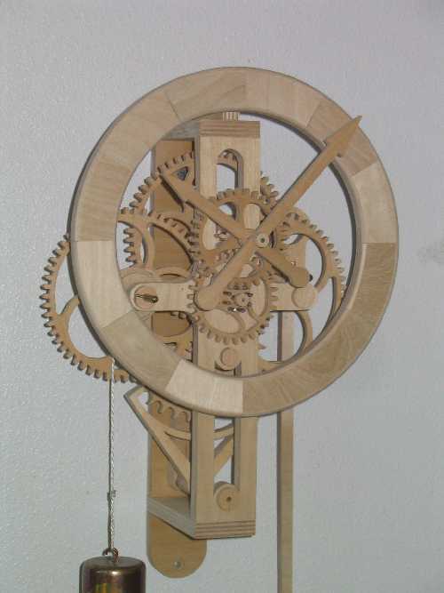 Wooden Gear Clock Plans from Hawaii by Clayton Boyer