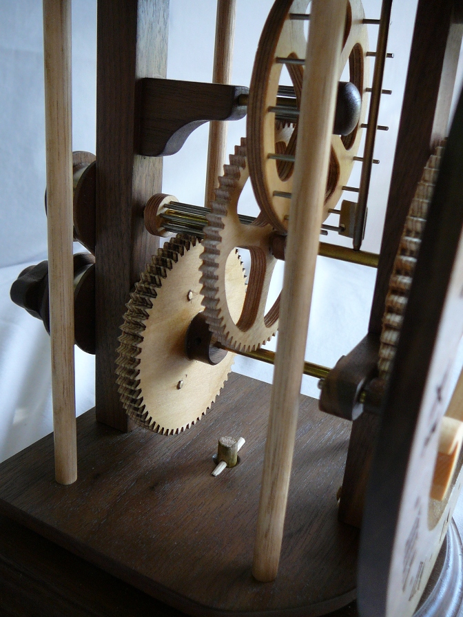 Wooden Gear Clock Plans from Hawaii by Clayton Boyer