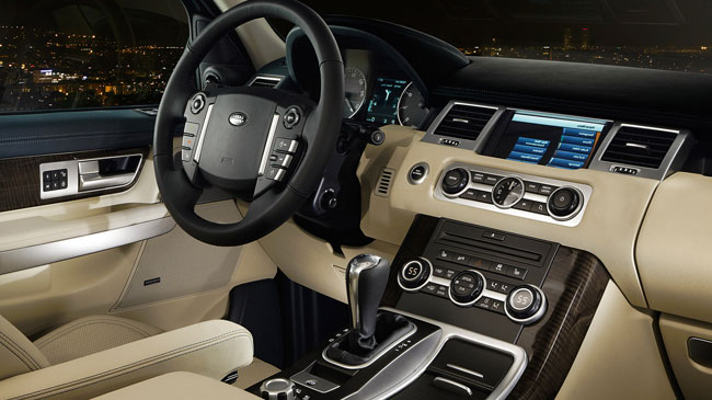 Interior del Land Rover Range Rover Sport 2011 Lista de Carros