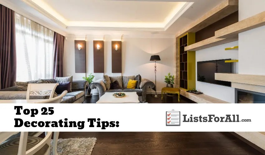 Best Decorating Tips The Top 25 List