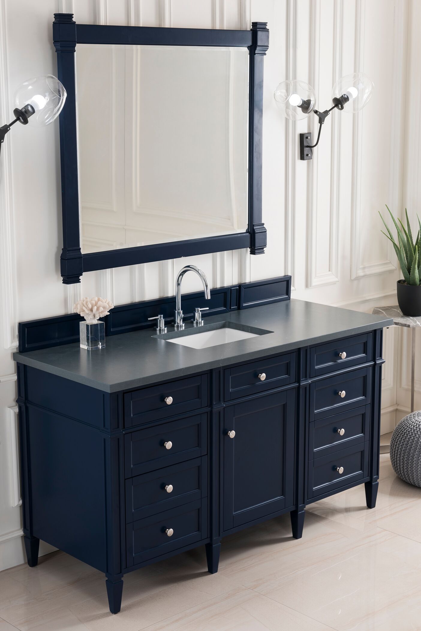 James Martin Brittany Collection 60" Single Vanity, Victory Blue