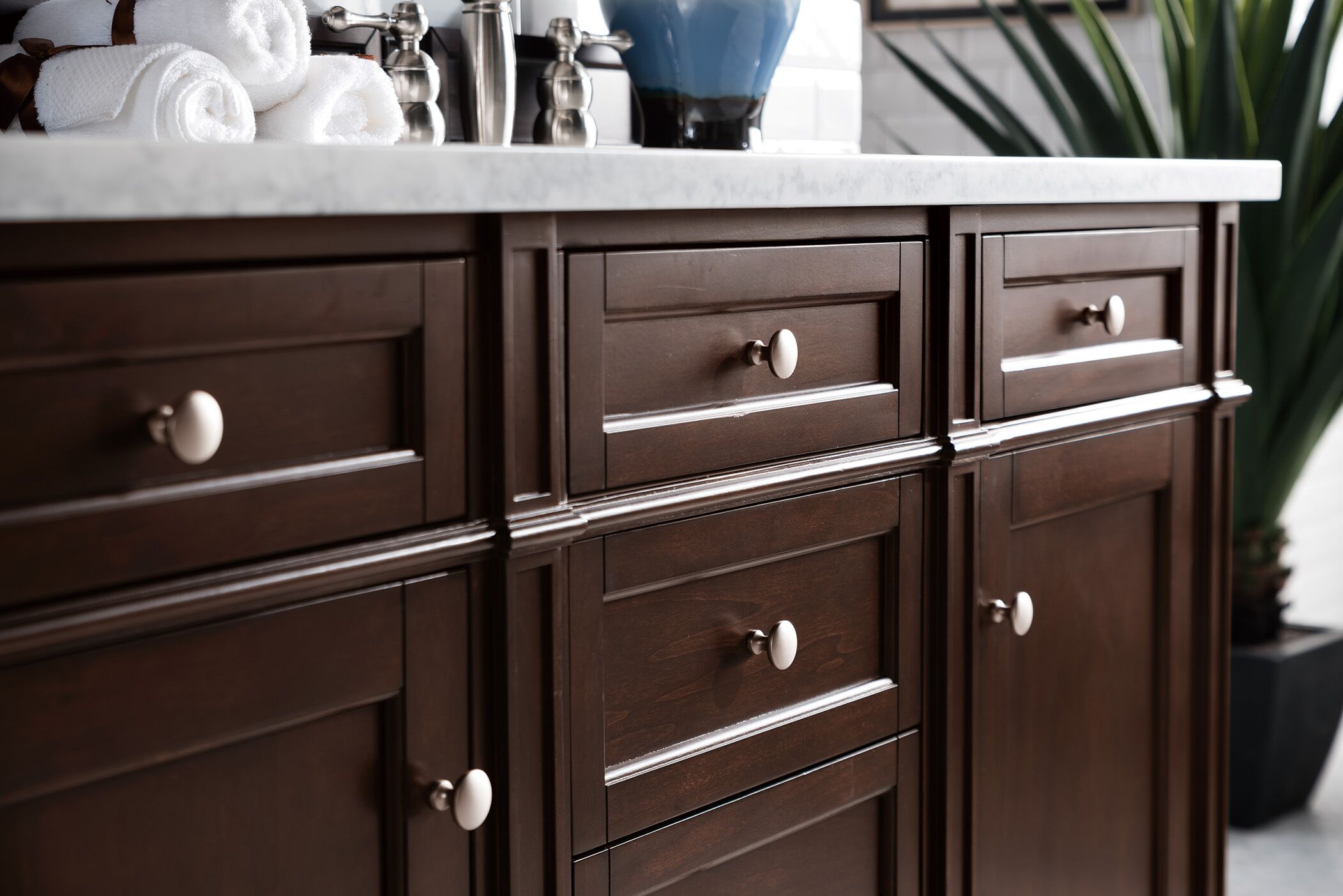 James Martin Brittany Collection 60" Double Burnished Mahogany