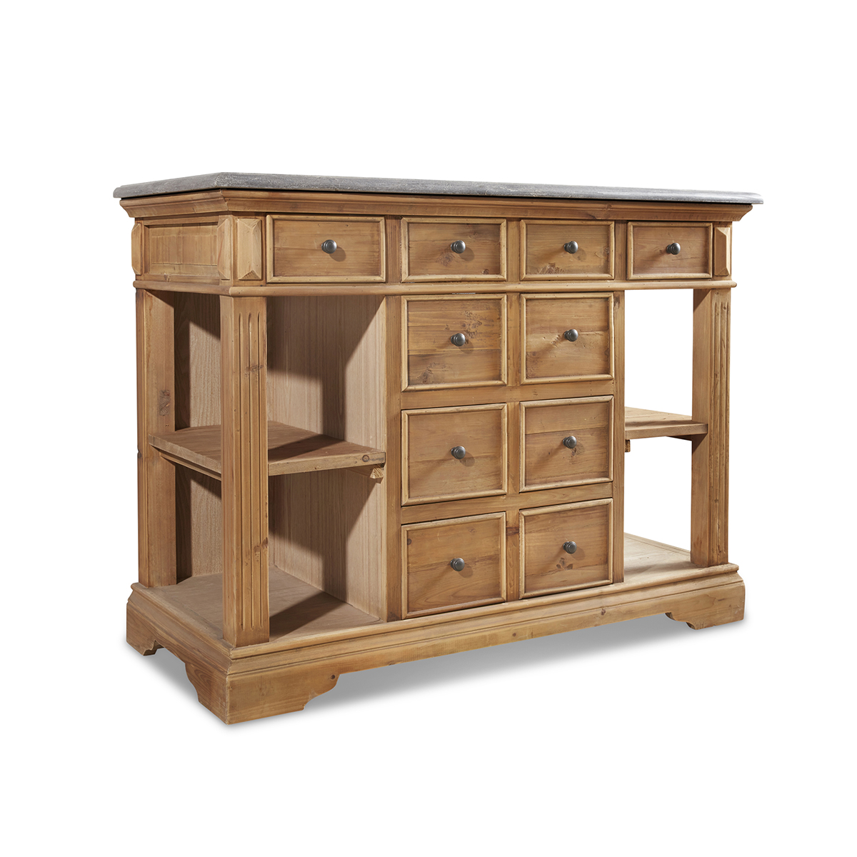 48" Handcrafted Reclaimed Pine Solid Wood Single Bath Vanity Warm