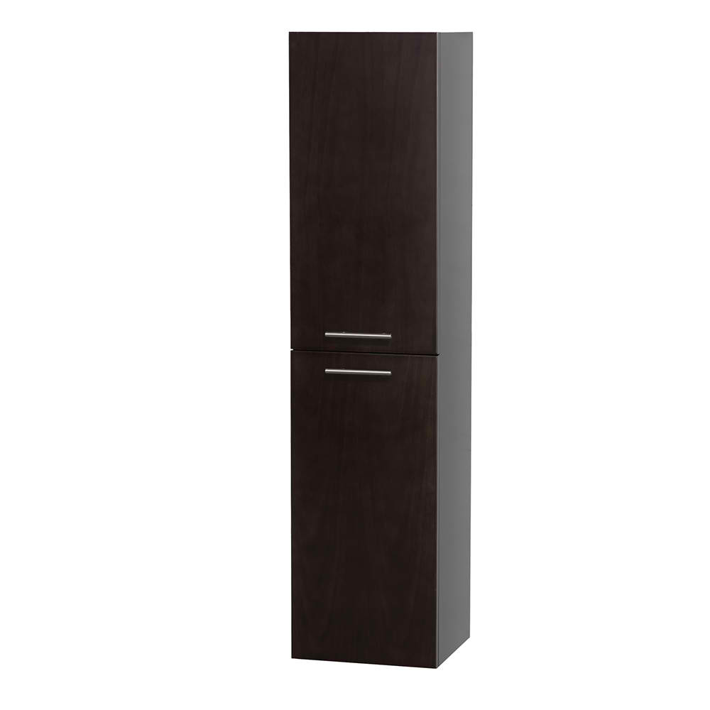 Bathroom WallMounted Storage in Espresso (TwoDoor)