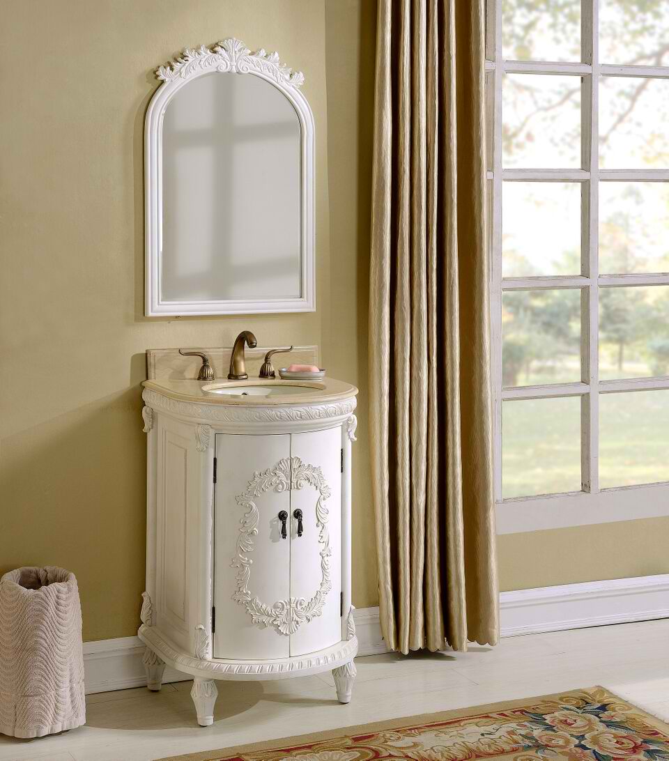 21" Antique White Vanity Finish