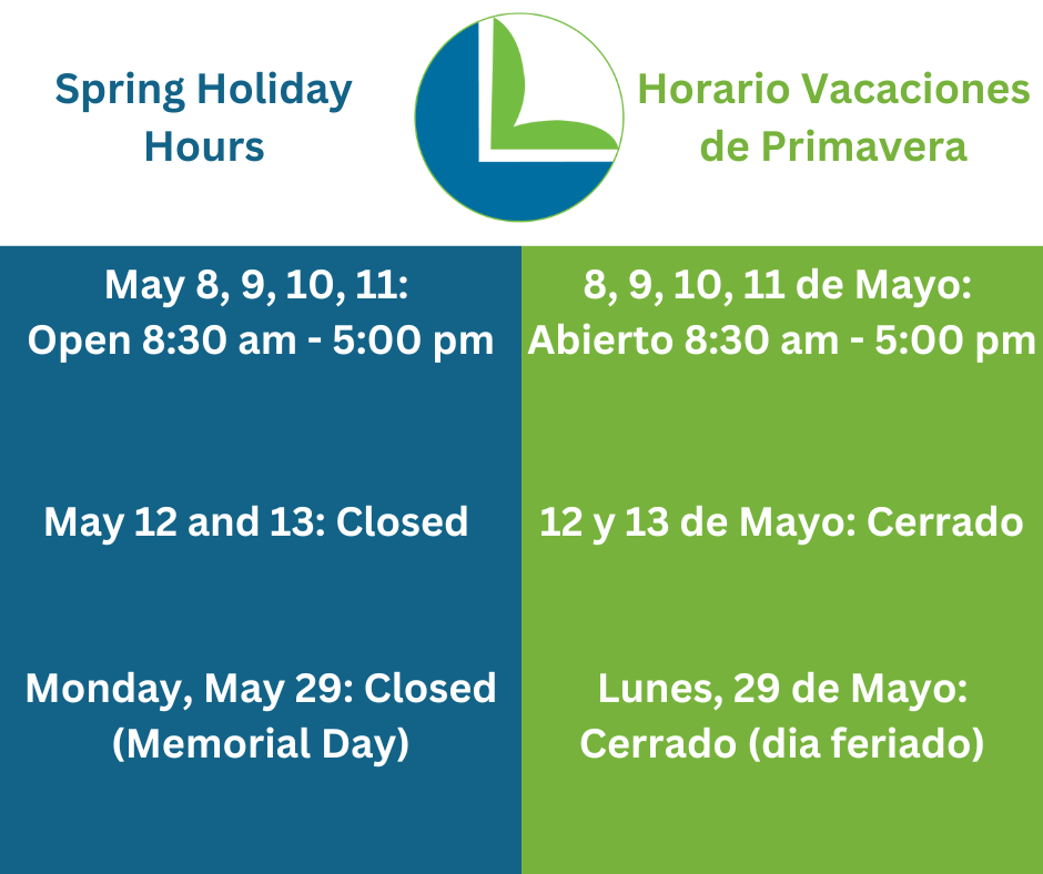 Spring Holiday Hours Literacy Network—Improving Lives Through Literacy