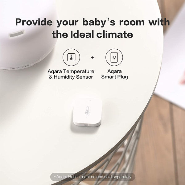 AQARA TEMPERATURE AND HUMIDITY SENSOR Lit