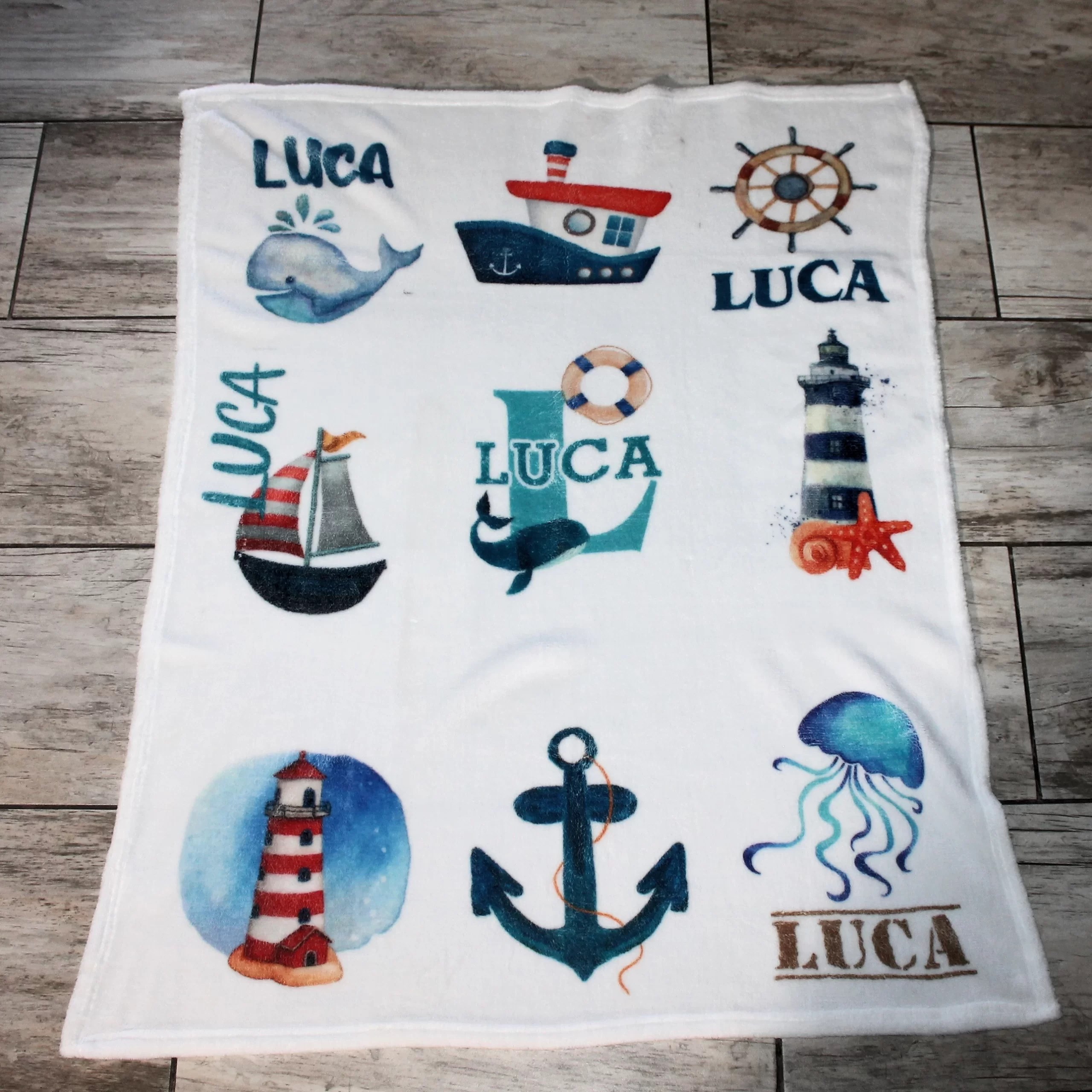 Personalised Printed Blanket Little E