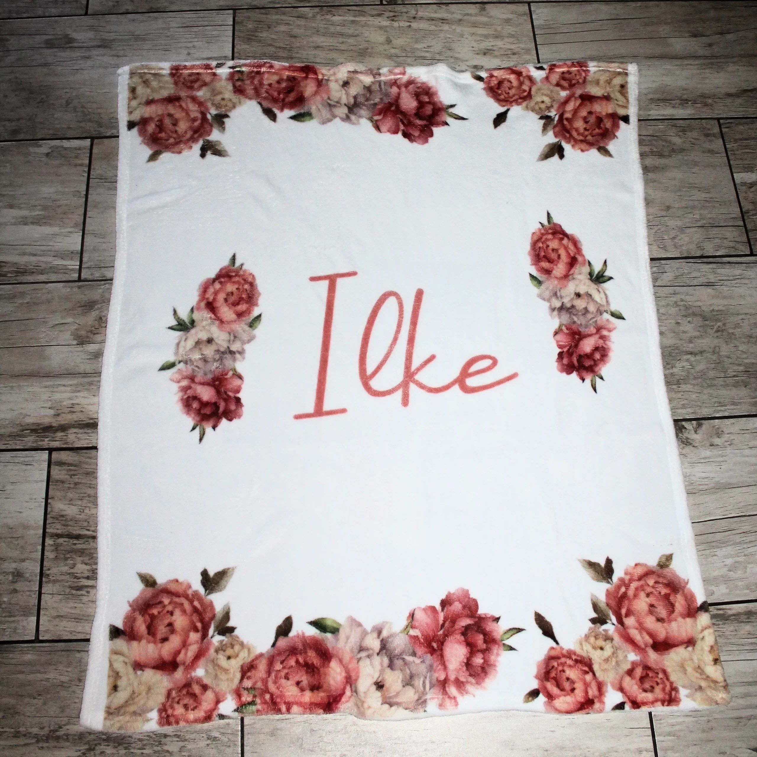 Personalised Printed Blanket Little E