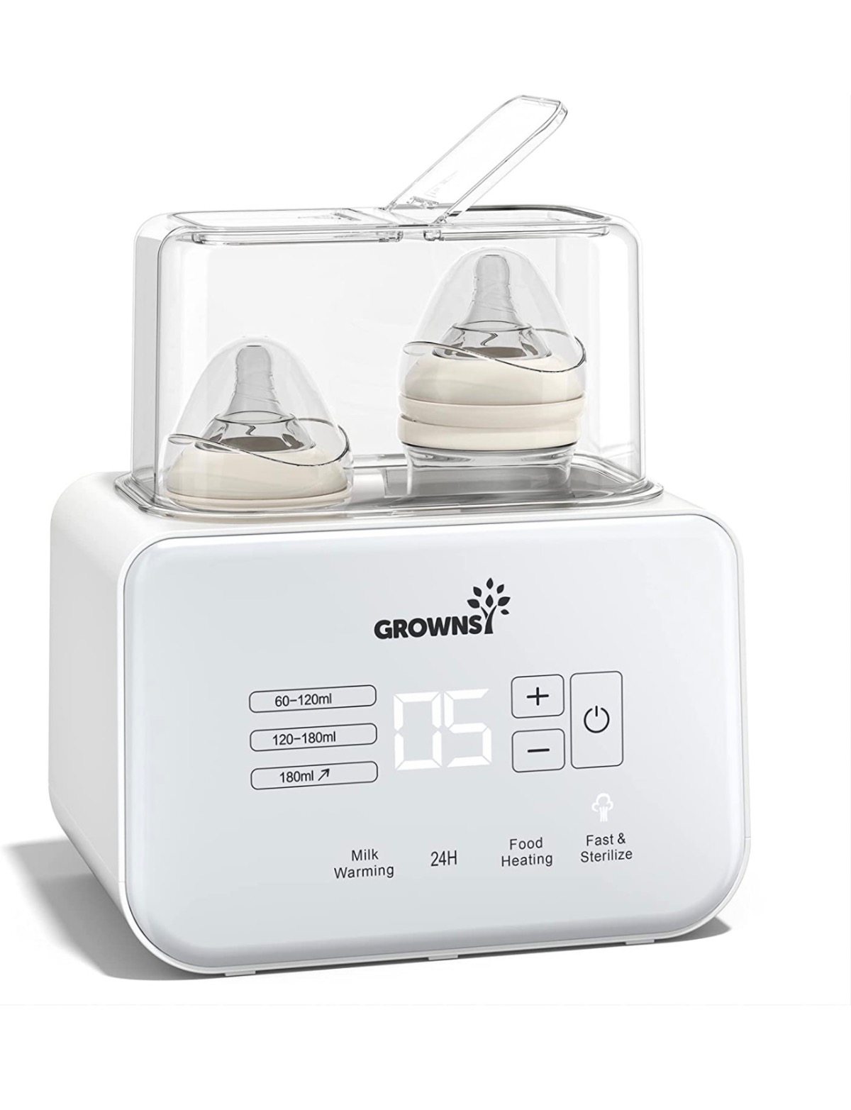 Grownsy 8-in-1 Double Bottle Warmer - Little Beach Bum - Baby Gear Rentals