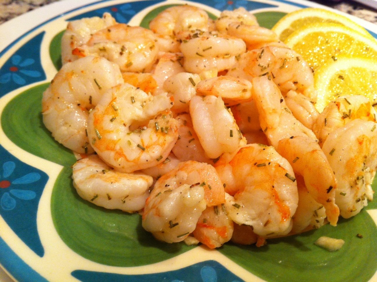 Lemon, Garlic & Rosemary Shrimp Little Bits of…
