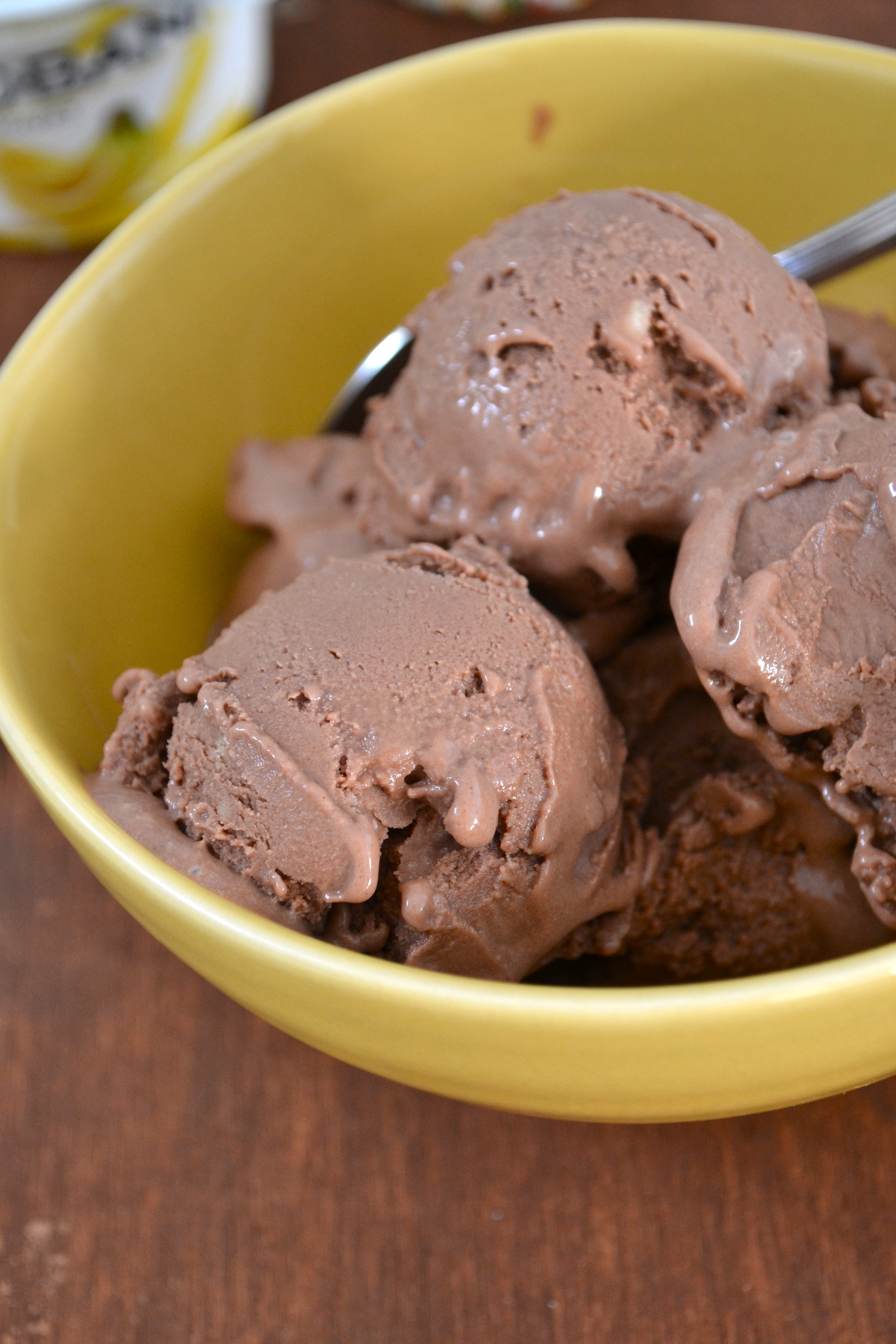 Chocolate Banana Frozen Greek Yogurt Little Bits of...