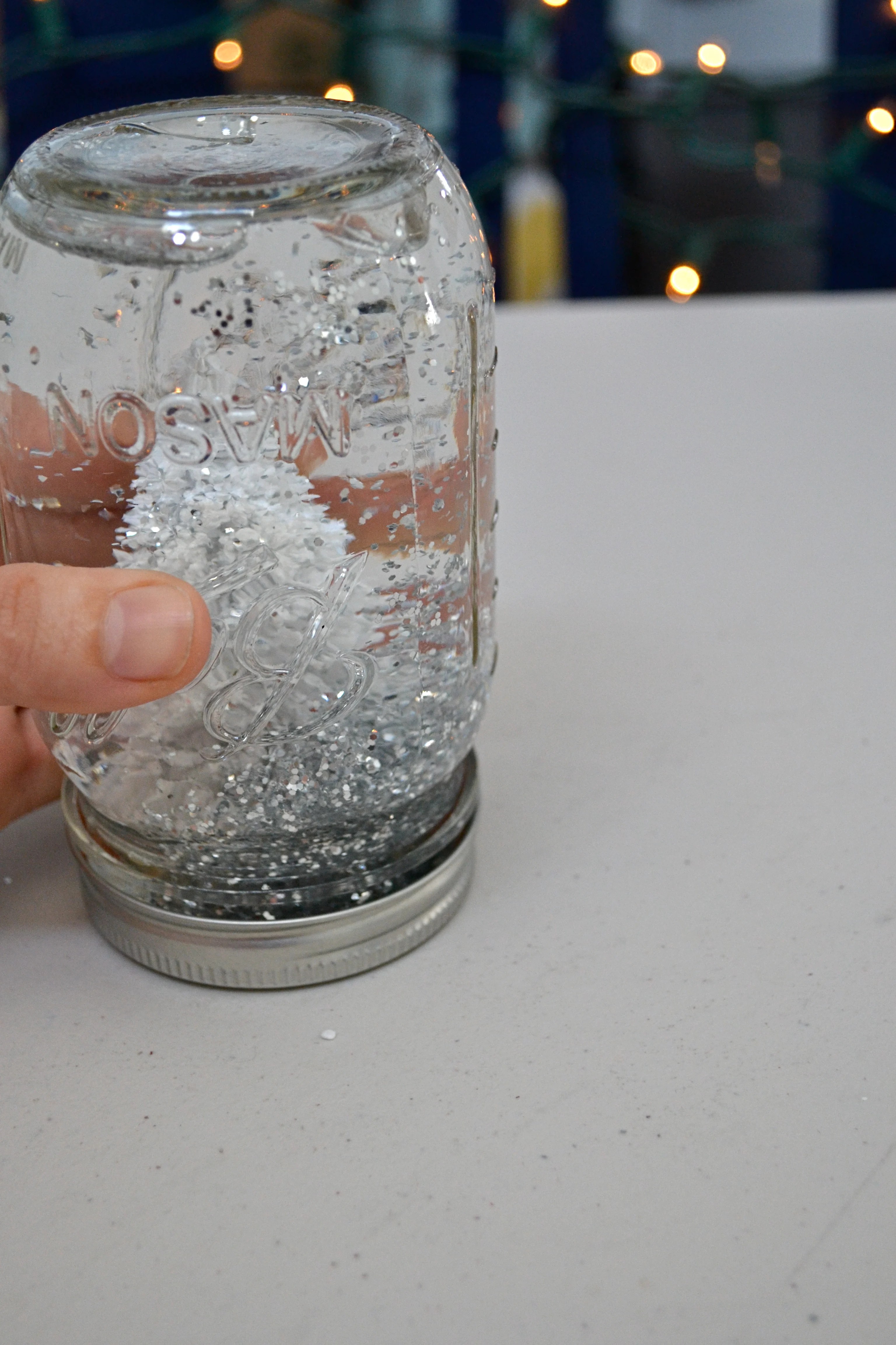 DIY Mason Jar Snow Globe Little Bits of...