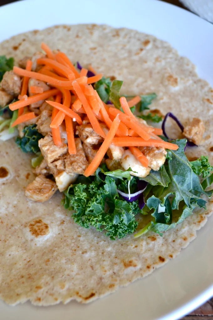 Low Calorie Thai Chicken Wrap Little Bits of...