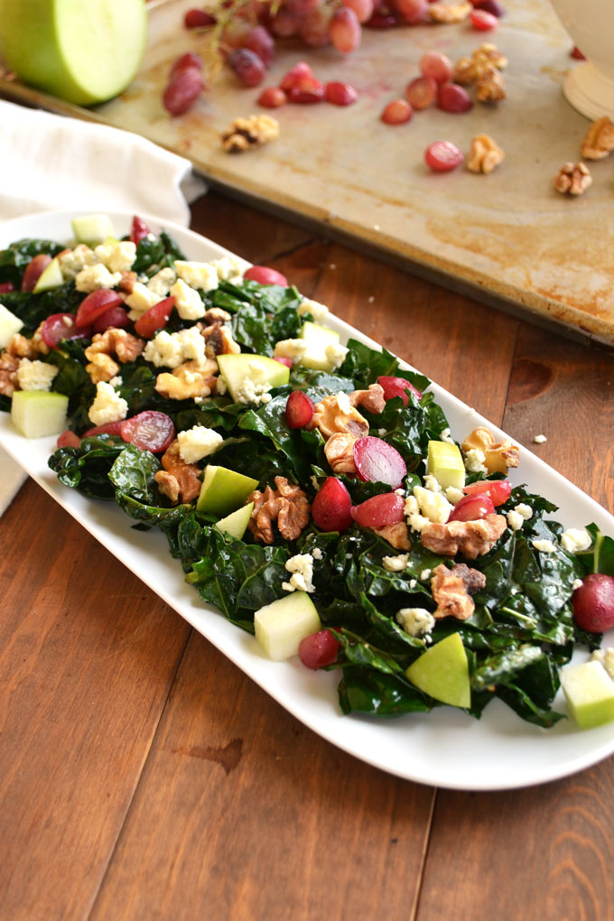 Warm Kale Waldorf Salad Little Bits of...