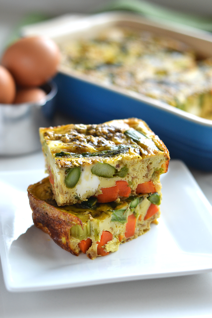 Spring Veggie Egg Bake Little Bits of…