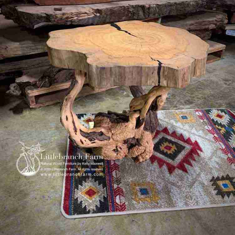 Rustic live edge table Littlebranch Farm