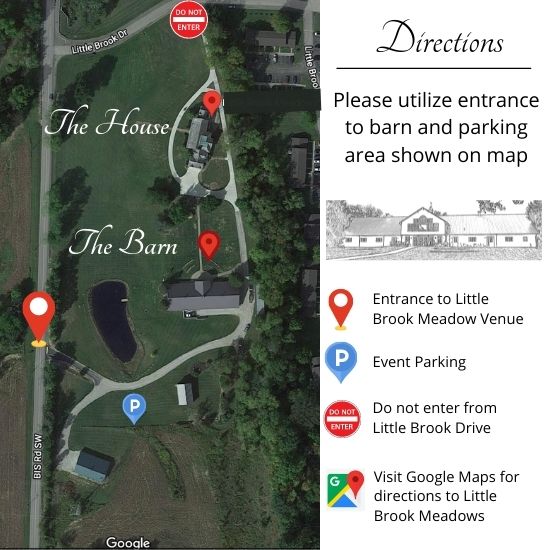 Contact Little Brook Meadows Barn and Lodging Event Venue
