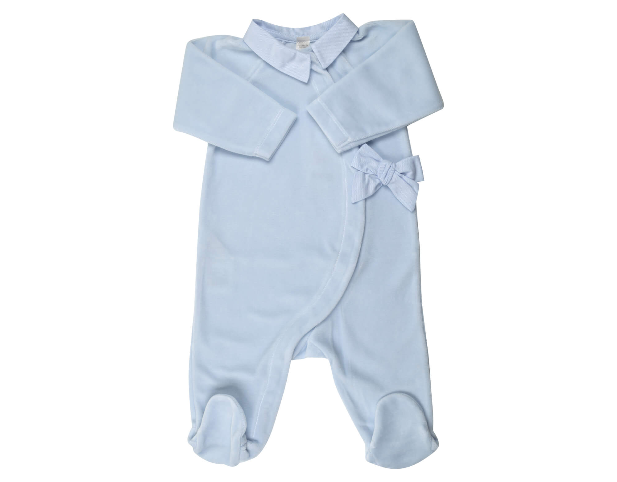Luxury Blue Velvet Babygrow Little Bundle Box