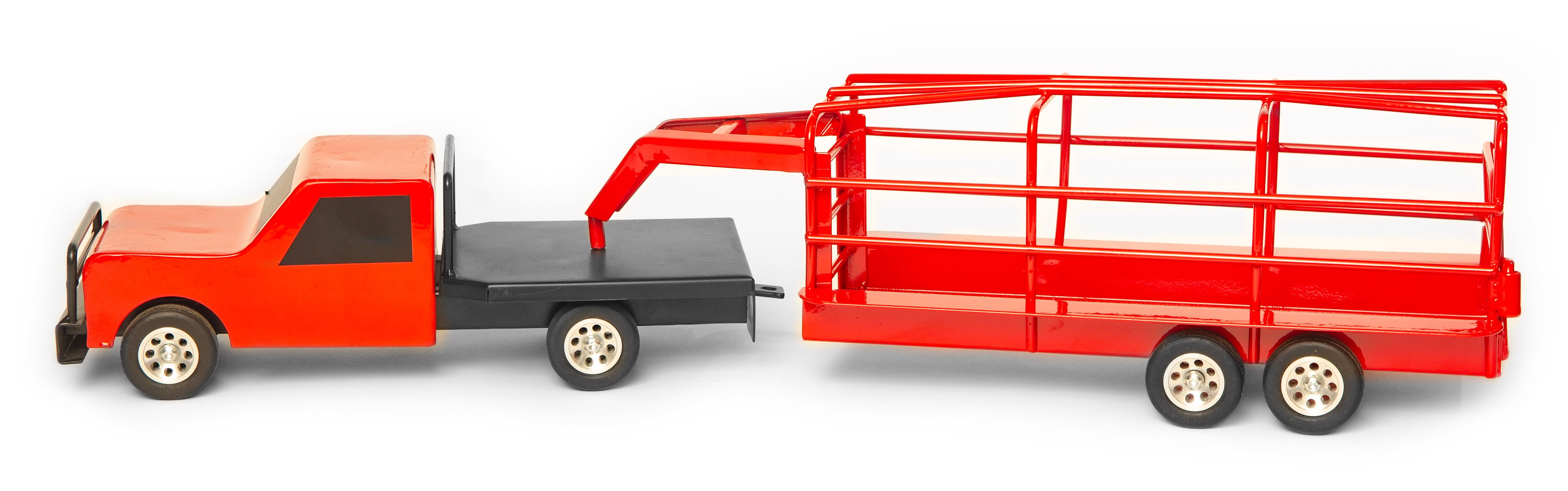 Little Buster Toys Gooseneck Ranch Trailer Red