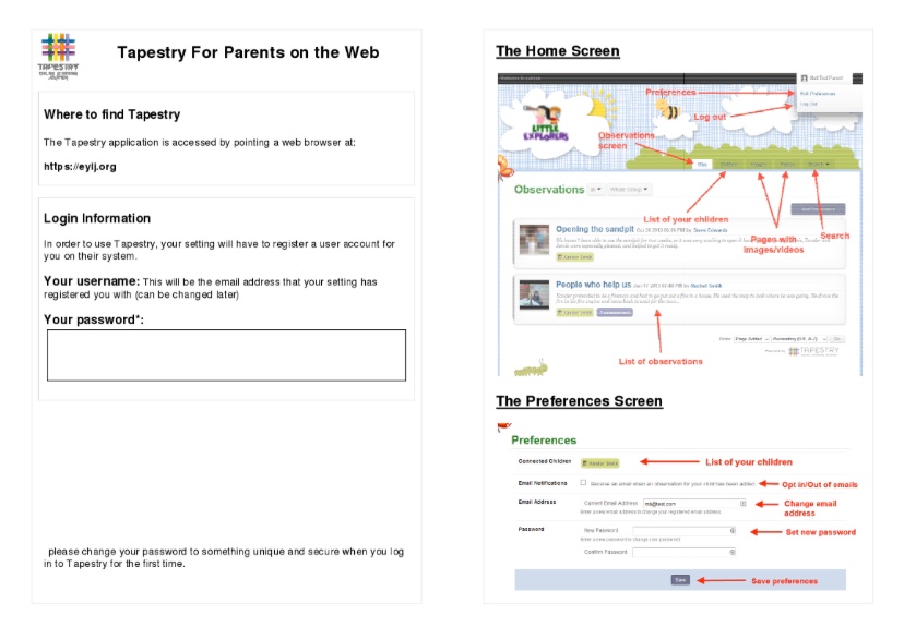 How to use Tapestry a guide for our parents Little Explorers