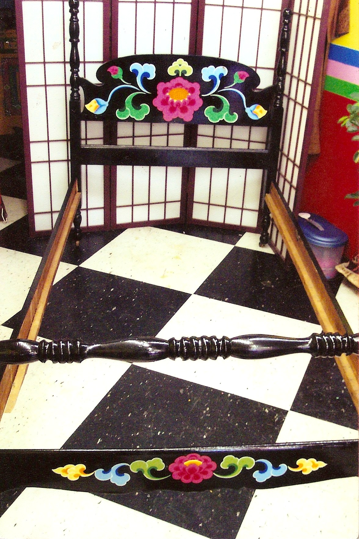 HandPainted Bed Frame Little Moon Tibetan Gift Shop