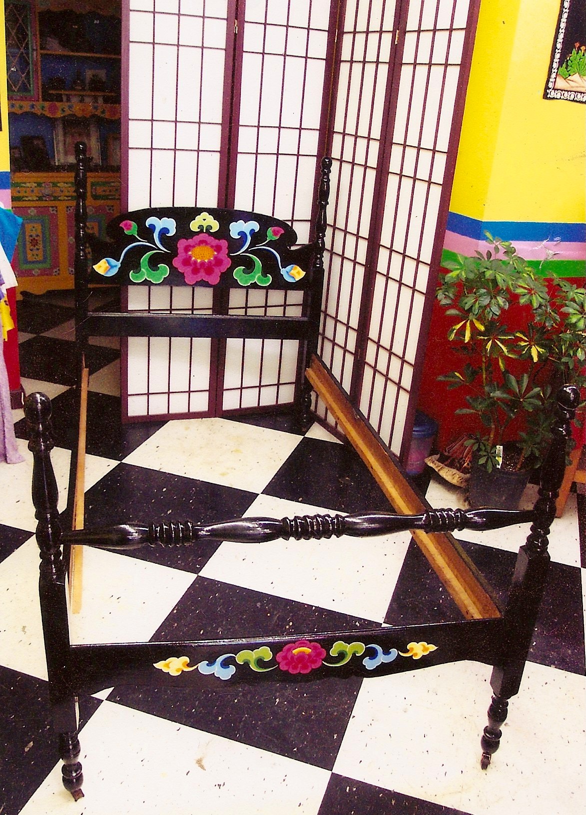 HandPainted Bed Frame Little Moon Tibetan Gift Shop