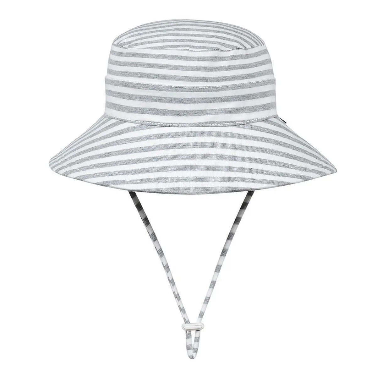 BEDHEAD Classic Bucket Sun Hat "Grey Stripe" Little Orange