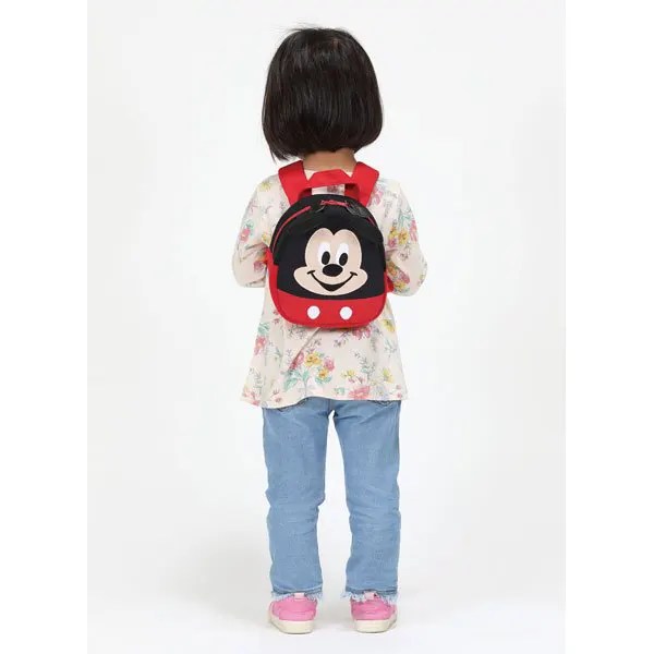 SKATER Baby Backpack with Reins "Mickey Mouse" Little Orange