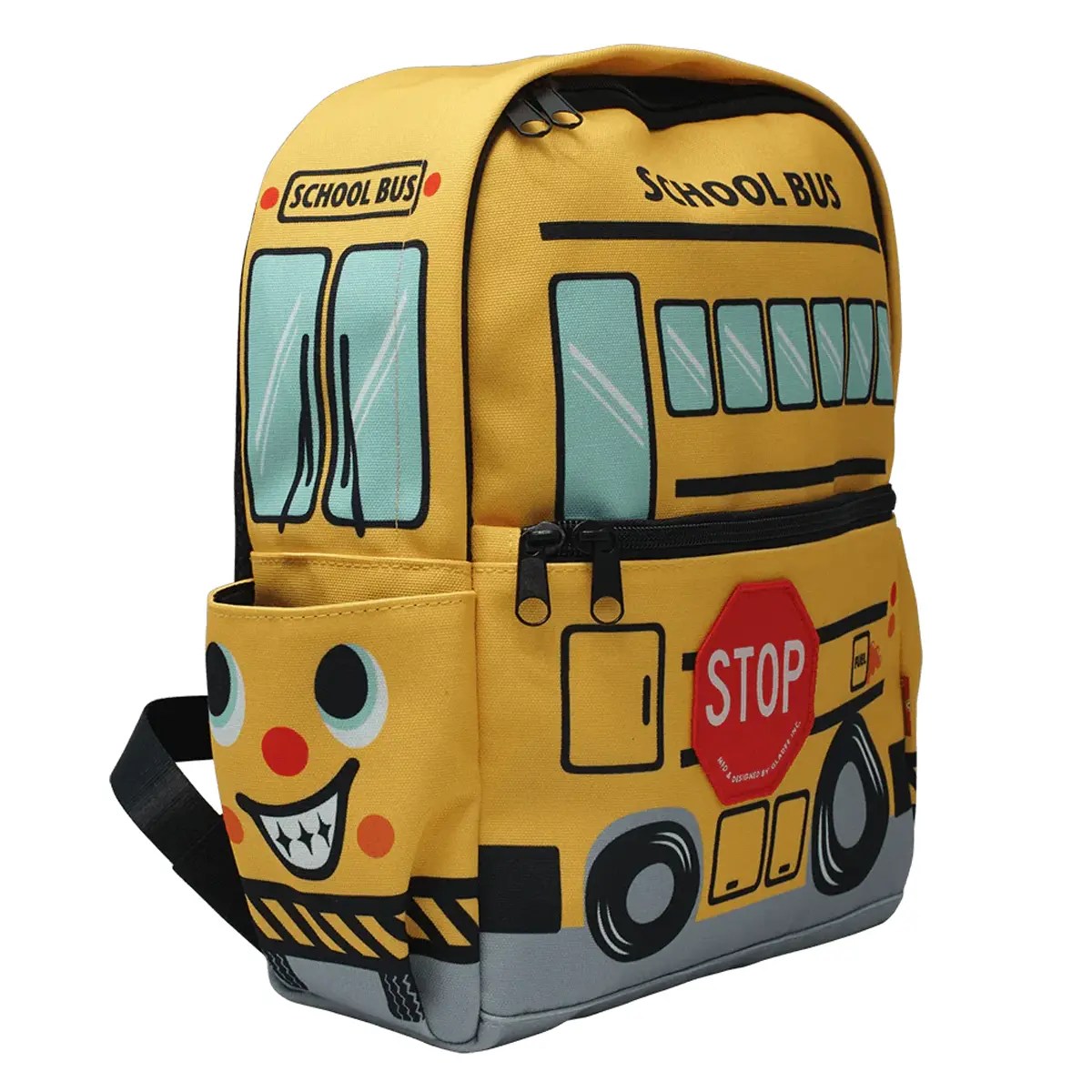 GLADEE Canvas Small Backpack “School Bus” Little Orange