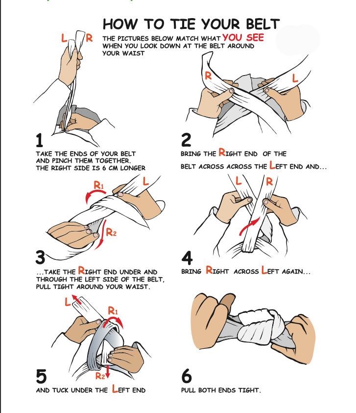 How to tie your belt Littleover TaekwonDo