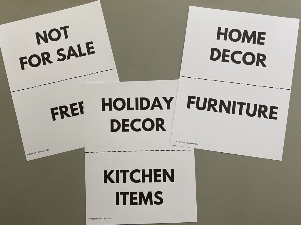 How to Plan A Successful Yard Sale Livable Solutions