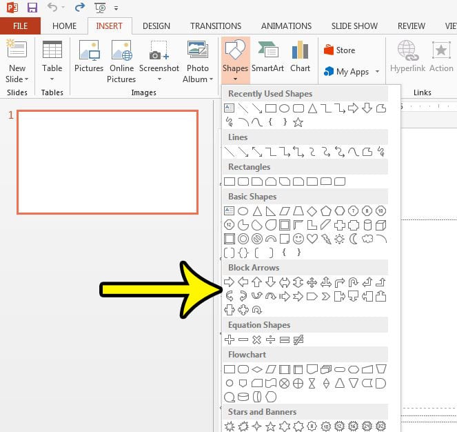 How to Insert an Arrow in Powerpoint 2013 Live2Tech