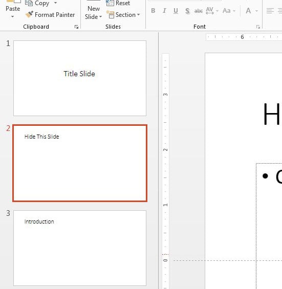 How to Hide a Slide in Powerpoint 2013 Live2Tech