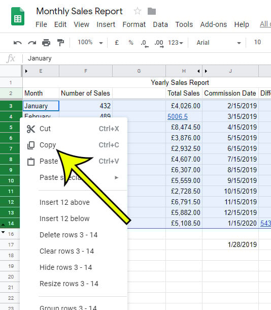 How to Copy Multiple Rows in Google Sheets Live2Tech