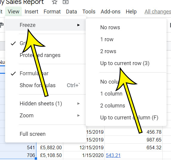 How to Lock a Row in Google Sheets Live2Tech