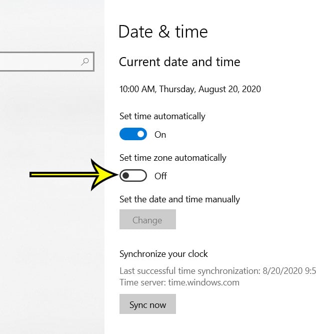 How To Set Windows 10 To Update Time Zone Automatically