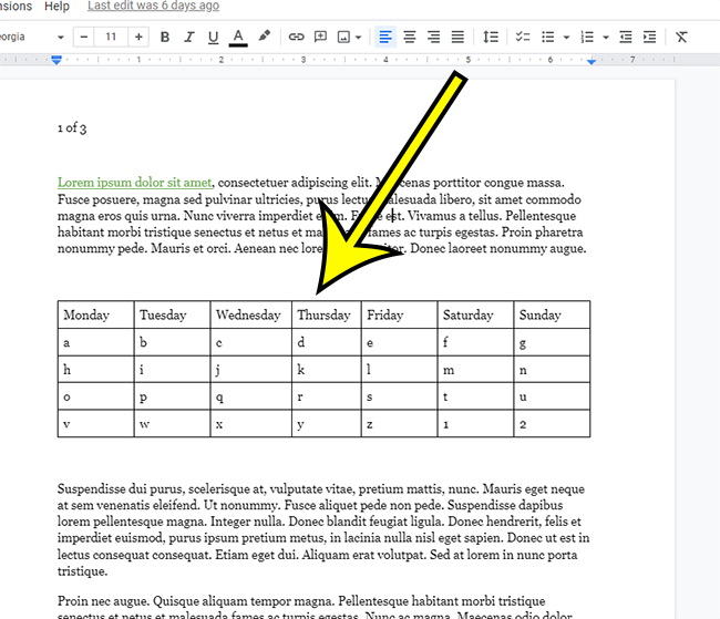 How to Delete a Table Row in Google Docs Live2Tech