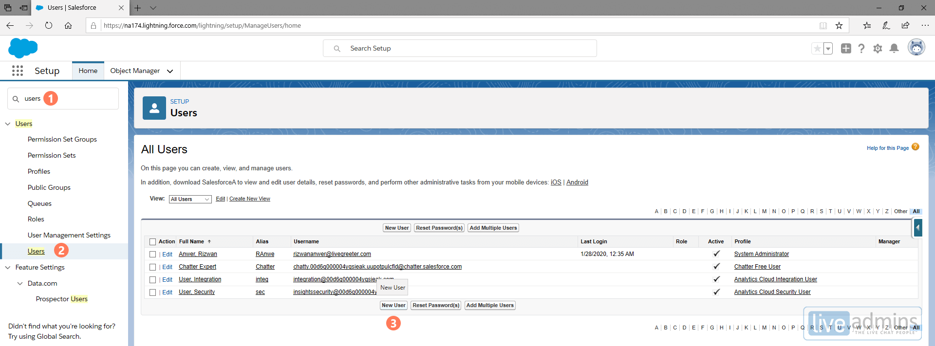 Salesforce Integration LiveAdmins Live Chat