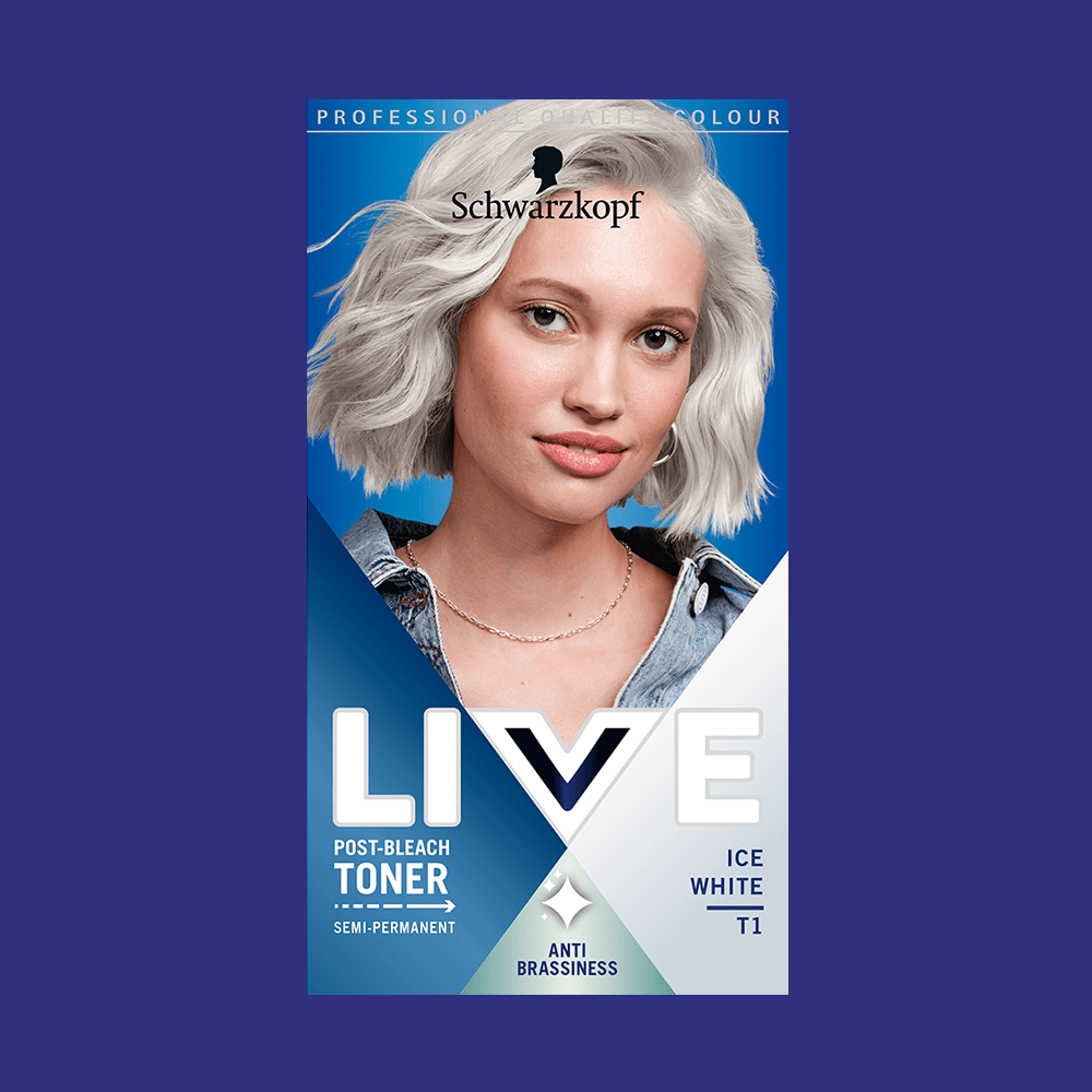 ICE WHITE HAIR TONER Hair Dye by LIVE