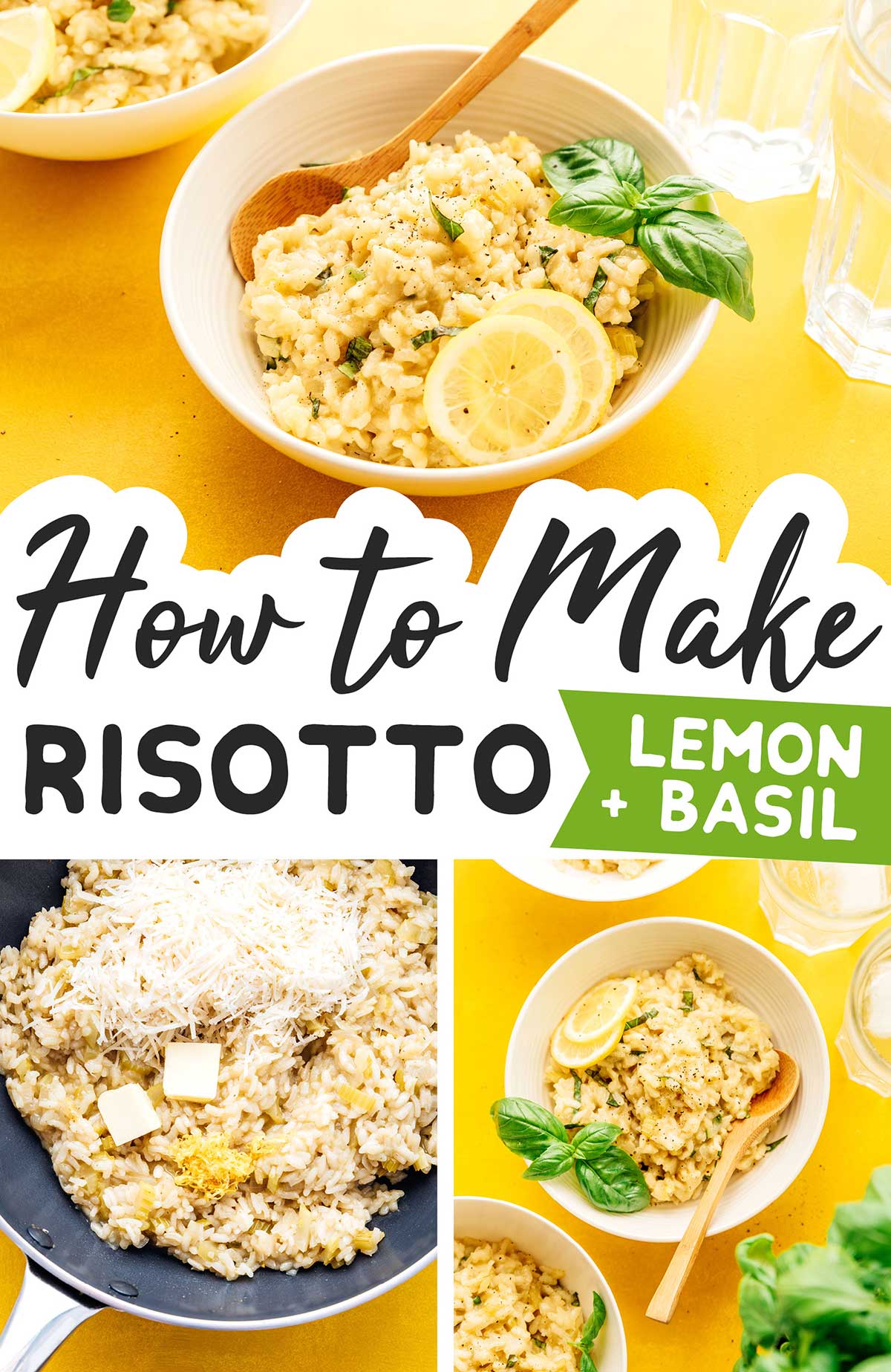 Creamy Lemon Risotto Recipe With Basil Live Eat Learn