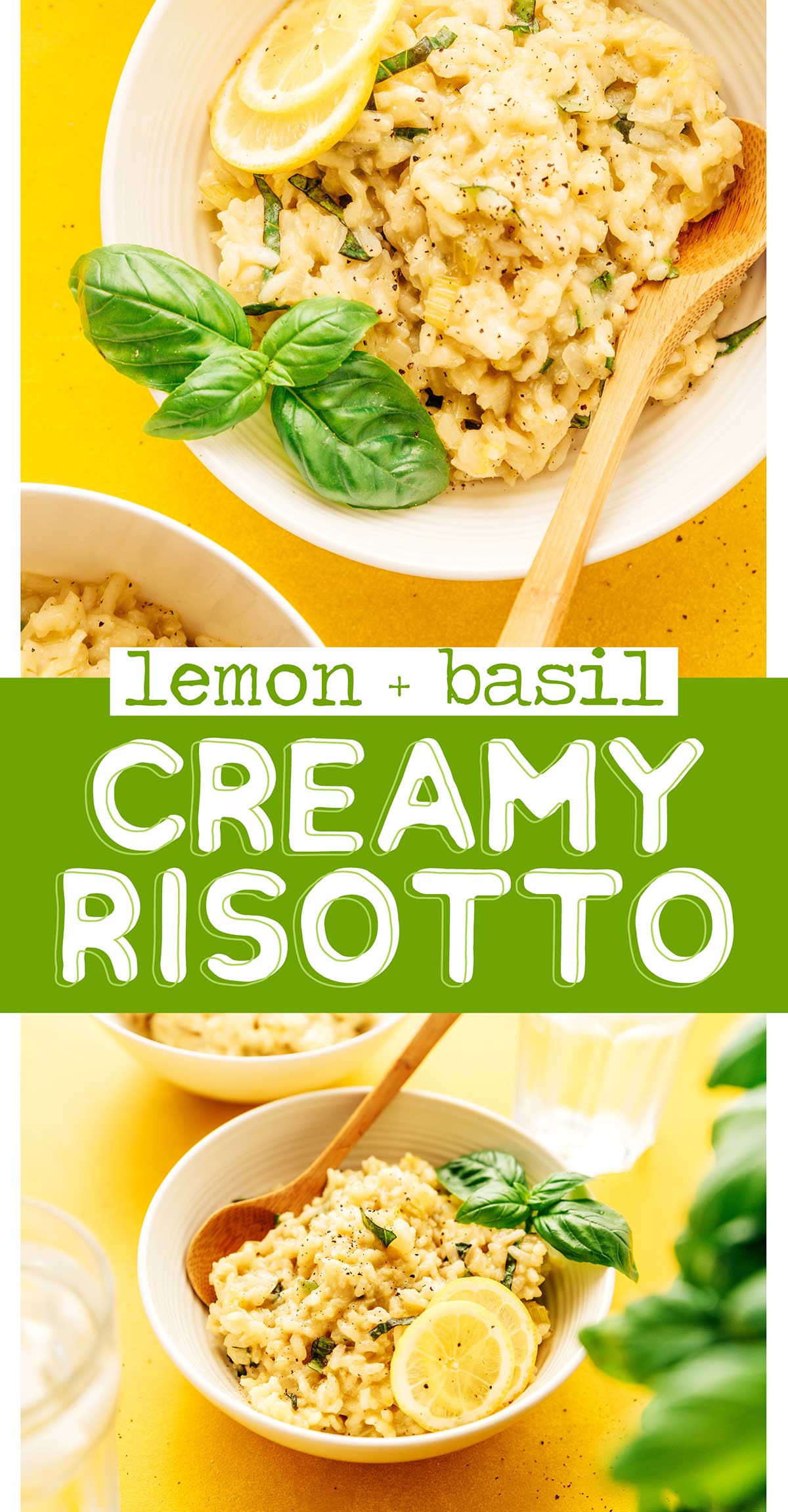 Creamy Lemon Risotto Recipe With Basil Live Eat Learn