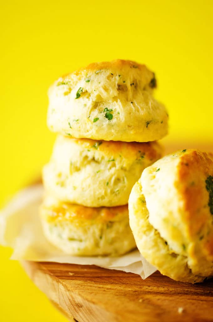 Greek Yogurt Biscuits with Laminated Herbs (ultraflaky!) Live Eat Learn