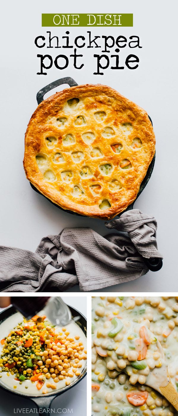 Easy Chickpea Pot Pie Pinterest Live Eat Learn